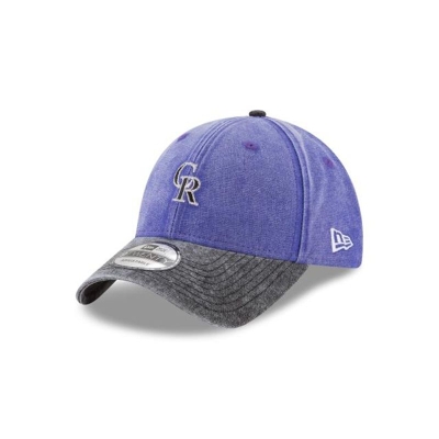 Colorado Rockies Gorra | New Era MLB Rugged Canvas 9twenty Adjustable Cap Mexico - Negros